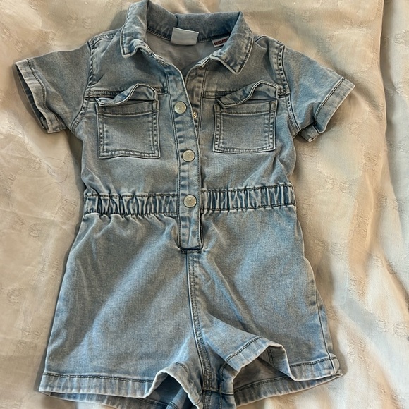 Zara Denim Toddler Jumpsuit/Romper Size 12-18 months. Girls - Picture 1 of 7